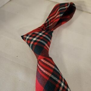 Red Plaid Scott Clan Tie